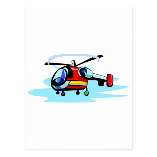Helicopter Postcard