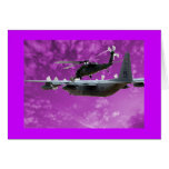 Helicopter Refuels From C-130 Greeting Card