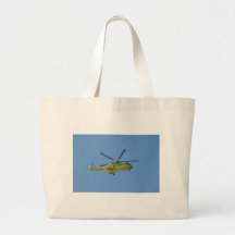 Helicopter to The Isles of Scilly Canvas Bags