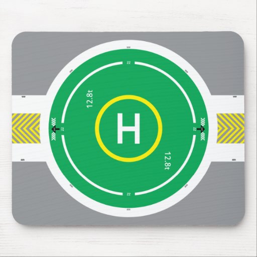 HeliDECK Green Mouse Pad