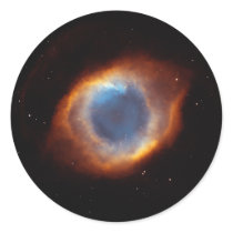 Helix Nebula "Eye of God" Hubble Telescope Round Sticker