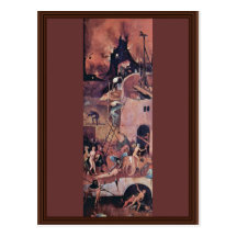 Hell.,  By Hieronymus Bosch (Best Quality) Post Cards