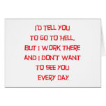 Hell Card