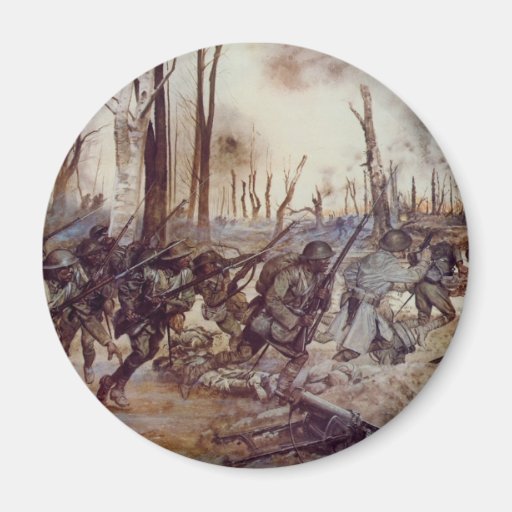 Hell Fighters from Harlem by H Charles McBarron Jr Refrigerator Magnet