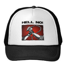 Hell No! Anti Slavery Discrimination Art Trucker Hats