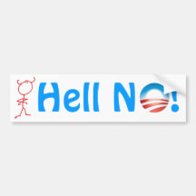 Hell, No 'Bamma! Bumper Stickers