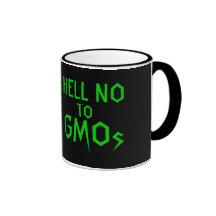 Hell NO to GMOs coffee mug