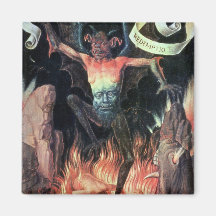 Hell, right hand panel from Triptych of Earthly Refrigerator Magnets