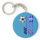 Hellas 2010 Large Greece Soccer vertical flag keychains