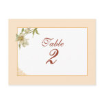 Hellebores Wedding table number card postcards