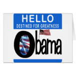 Hello 44th President Barack Obama Greeting Card