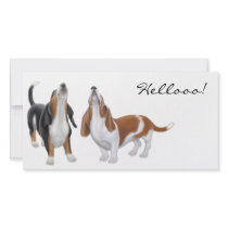 Hello Bassett Hound Photo Cards