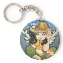 hello birdie key chain