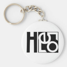 Hello black Keychain