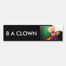 Hello Clown Bumper Stickers