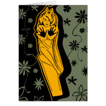 Hello from Catwoman Greeting Cards