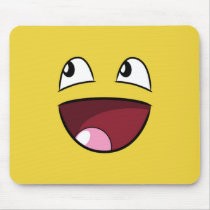 hello happy face mousepad