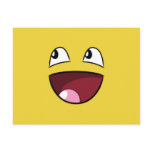 hello happy face postcards