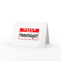 Hello, I Am A Haematologist ... Nametag