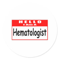 Hello, I Am A Haematologist ... Nametag