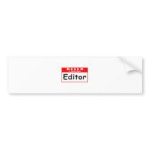 Hello, I Am An Editor ... Nametag