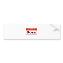 Hello, I Am The Boss ... Nametag