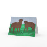 Hello, I enjoyed meeting you, card with dogs.
