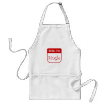 Hello, I'm single t-shirt apron