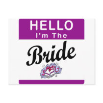 Hello I'm The Bride Post Card