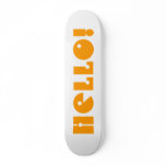 Hello!  In Orange and White. Custom skateboards