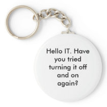 Hello IT Keychain