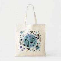 hello music canvas bag