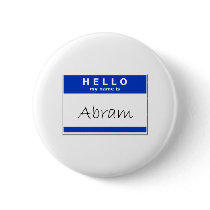 Hello My Name Is Abram Buttons