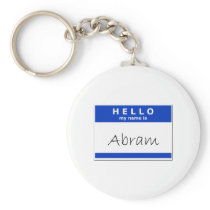 Hello My Name Is Abram Key Chains