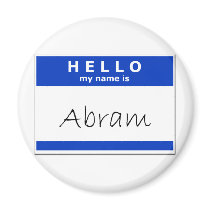 Hello My Name Is Abram Refrigerator Magnets