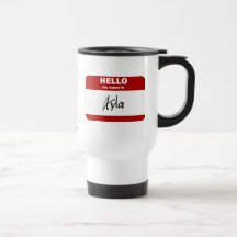 Hello My Name Is Ayla (Red) Coffee Mugs