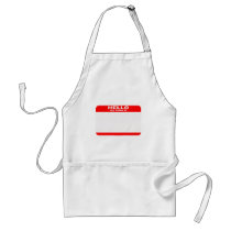 Hello my name is BLANK copy Aprons