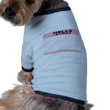 Hello my name is BLANK PINK copy Dog Tee Shirt