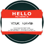 hello my name is : business cards