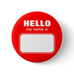 Hello My Name Is buttons