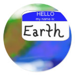 Hello, My Name is Earth stickers