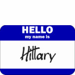 Hello My Name Is Hillary (Blue) t-shirts
