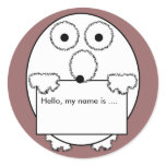 Hello my name is ice breaker event Sticker