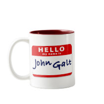 Hello My Name is John Galt Coffee Mugs