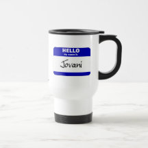 Hello My Name Is Jovani (Blue) Mugs