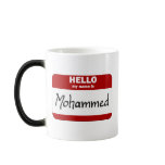 Hello My Name Is Mohammed (Red) mugs