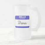 Hello My Name Is Pranav (Blue) Mug