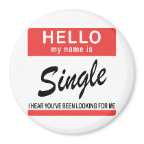 Hello My Name Is Single Fridge Magnets