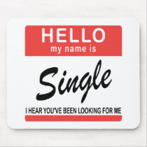 Hello My Name Is Single Mouse Mats