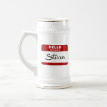 Hello My Name Is Steven (Red) mugs
